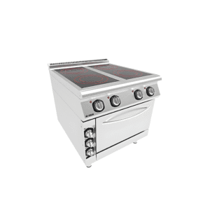 Masina de gatit cu 2 placi vetro-ceramice si cuptor 900