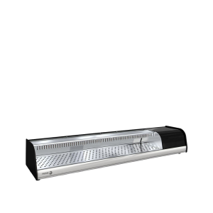 Interior vitrina sushi FAGOR SS-175C 173 cm - detaliu compartimente inox