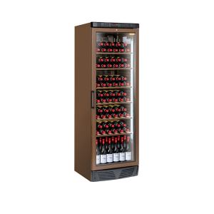 Vitrina vinuri 350 litri, temperatura +7/+18°C, 6 rafturi lemn
