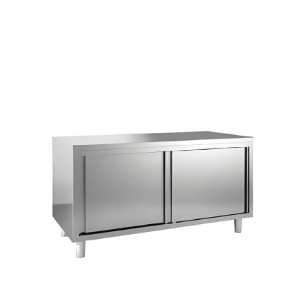 masa dulap pasanta usi glisante 120x70 cm inox profesional horeca