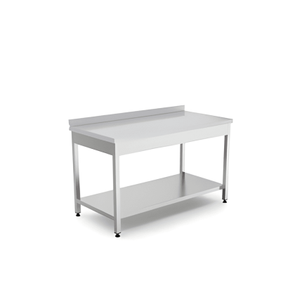 masa de lucru inox cu o polita 1200x700x850 mm, masa profesionala horeca