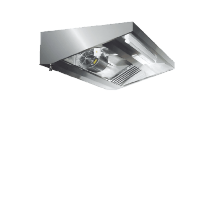 Hota perete snack cu motor inox 1600x700x450 mm