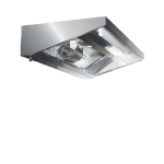 Hota perete tip snack cu motor 2000x700x450 mm inox