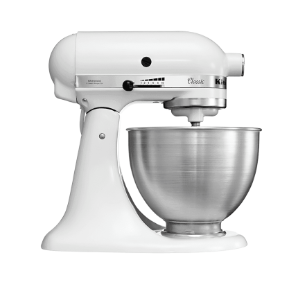 Mixer cu bol KitchenAid Classic 4.3 L alb pentru bucatarie