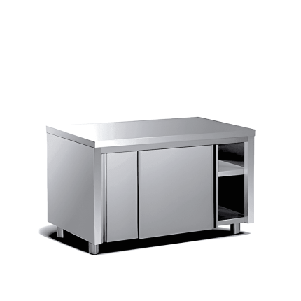 modul neutru autoservire inox cu usi glisante 1400x700x870 mm