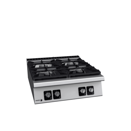 masina de gatit 4 focuri de banc linia 700 pe gaz inox profesionala horeca