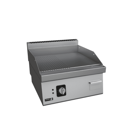 fry top mixt electric de banc linia 600, suprafata neteda si striata fagor horeca