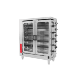 rotisor profesional 30 pui cu 5 axe electric din inox horeca