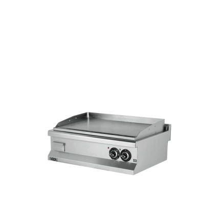 Fry-top electric neted cromat 900 profesional, echipament horeca din inox