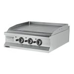 Fry-top pe gaz mixt 1200 profesional, suprafata neteda si striata, echipament horeca din inox
