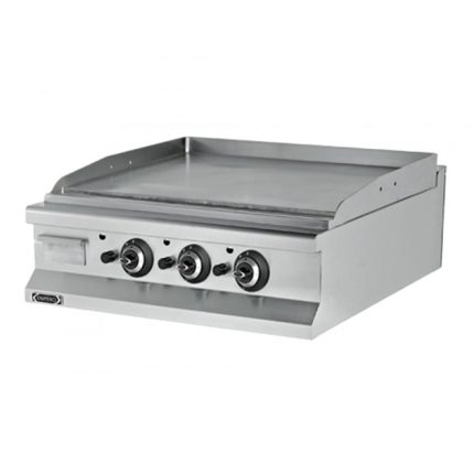 Fry-top pe gaz mixt 1200 profesional, suprafata neteda si striata, echipament horeca din inox