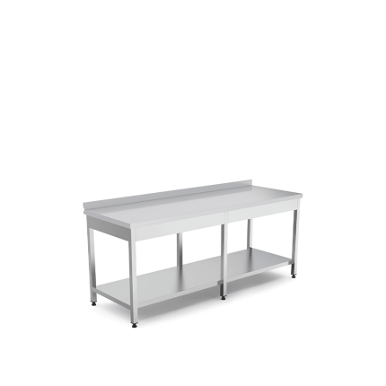 masa de lucru cu polita 1200x600x850 mm din inox