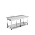 masa lucru cu polita 1400x600x850 mm inox horeca