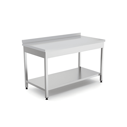masa de lucru inox cu o polita 1600x700x850 mm, masa profesionala horeca