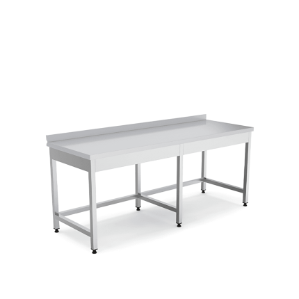 masa de lucru inox 1200x700x850 mm cu rebord, masa profesionala horeca