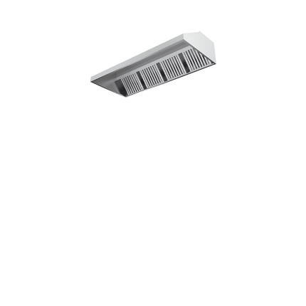 hota de perete fara motor 1500x1100x500 mm inox profesional horeca