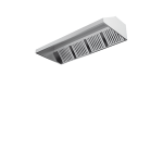 Hota de perete fara motor 1500x900x400 mm din inox pentru bucatarie profesionala