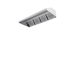 hota de perete fara motor 2000x1100x400h mm inox profesional horeca
