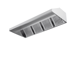 Hota de perete fara motor 3000x700x500H mm din inox pentru bucatarie profesionala