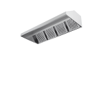 Hota de perete fara motor 3000x900x400H mm din inox pentru bucatarie profesionala