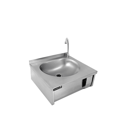 spalator actionare la genunchi inox montare perete 400x400x220 mm