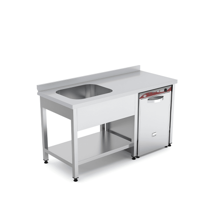 spalator cuva dreapta scurgator suspendat 1400x700 mm inox