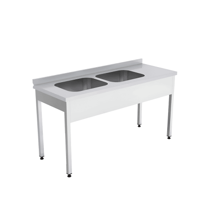 spalator 2 cuve stanga inox 180x70 cm