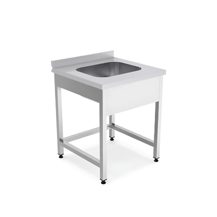 spalator o cuva fara polita inox 70x70 cm