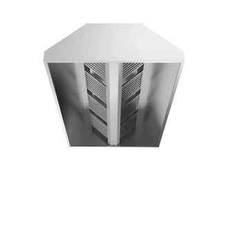 hota centrala fara motor 4000x1970x500 mm inox profesional