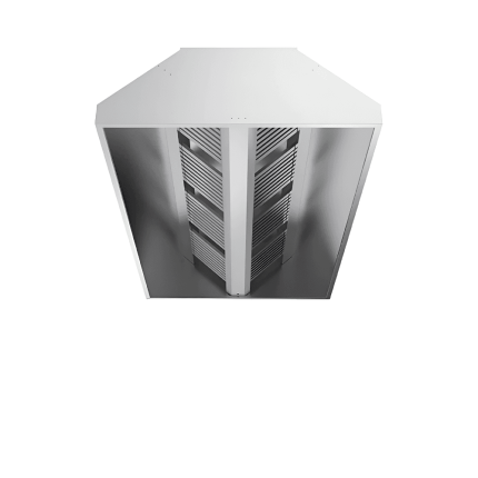 hota centrala fara motor 4000x1970x500 mm inox profesional