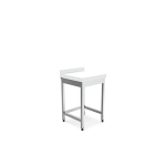 butuc transare carne inox 600x600 cu blat polietilena 100 mm