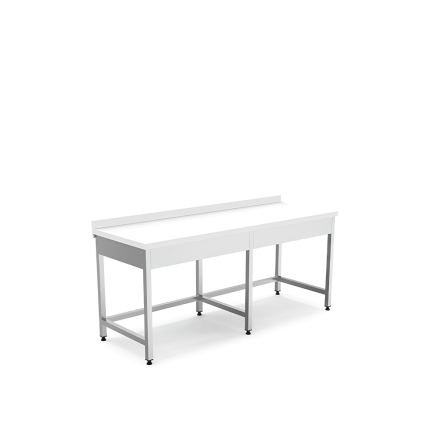 masa lucru blat polietilena 1200x600x850 mm inox horeca
