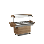 bufet cald profesional 5 gn 1/1 pentru autoservire horeca