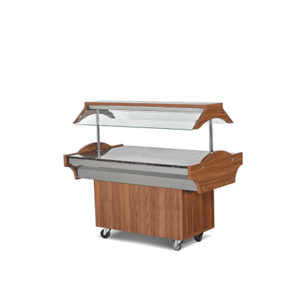 bufet neutru profesional cu blat din granit pentru autoservire horeca