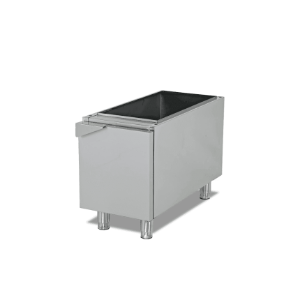 Suport cu usa 400 mm serie 600 din inox pentru bucatarie profesionala