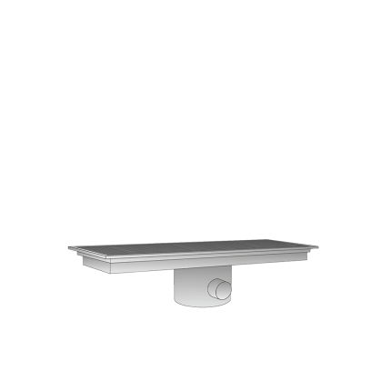 scurgere podea inox 300x1380x150 mm