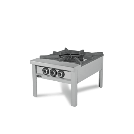 arzator cu un ochi high power pe gaz, echipament profesional horeca din inox