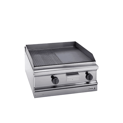 fry top dublu mixt cromat electric linia 700 fagor, suprafata neteda si striata horeca