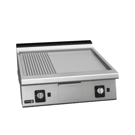 fry top dublu mixt pe gaz fagor linia 900, suprafata neteda si striata horeca
