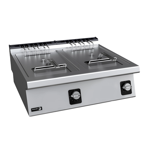 Friteuză electrică dublă model banc linia 700 Fagor - F-E7208-19072444 Friteuză electrică dublă model banc linia 700 Fagor - F-E7208/19072444