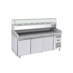 banc pizza 3 usi din inox cu blat granit 2020x800x1000 mm