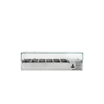 vitrina ingrediente pizza 6 gn1/4 inox refrigerare statica
