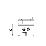 Mașină de fiert paste electrică cu o cuvă, de banc, capacitate 10 l, linia 600 Inox - Image 5