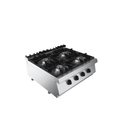plita gaz de banc 4 ochiuri 26 kw inox horeca