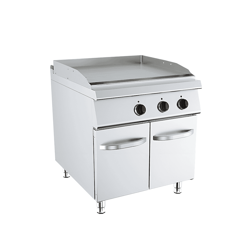 Fry-top dublu neted electric cu suport inchis fry top dublu neted electric suport inchis inox profesional horeca