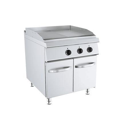 fry top mixt electric placa neteda striata suport inchis profesional horeca
