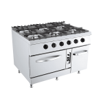 masina gatit 6 ochiuri cuptor si dulap linia 900 gaz 57 kW inox