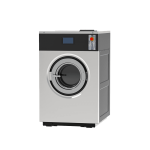 Mașină de spălat rufe profesională cu capacitate 35 kg, turație mare și factor G: 350, echipată cu panou de comandă touchscreen complet programabil și tambur din inox 304. Recomandată pentru spălătorii industriale și unități de mare capacitate. Alimentare: 380 V | Putere: 23,5 kW | Dimensiuni: 1100 x 1110 x 1555 mm | Greutate: 700 kg