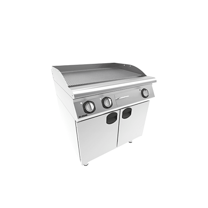 fry top dublu striat electric suport inchis inox profesional horeca 9 kw