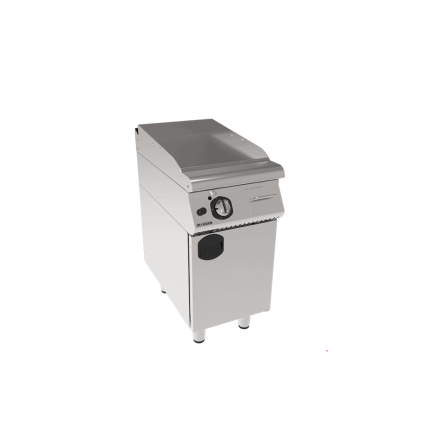 fry top simplu striat gaz cu suport inchis placa striata inox profesional horeca 6 kw
